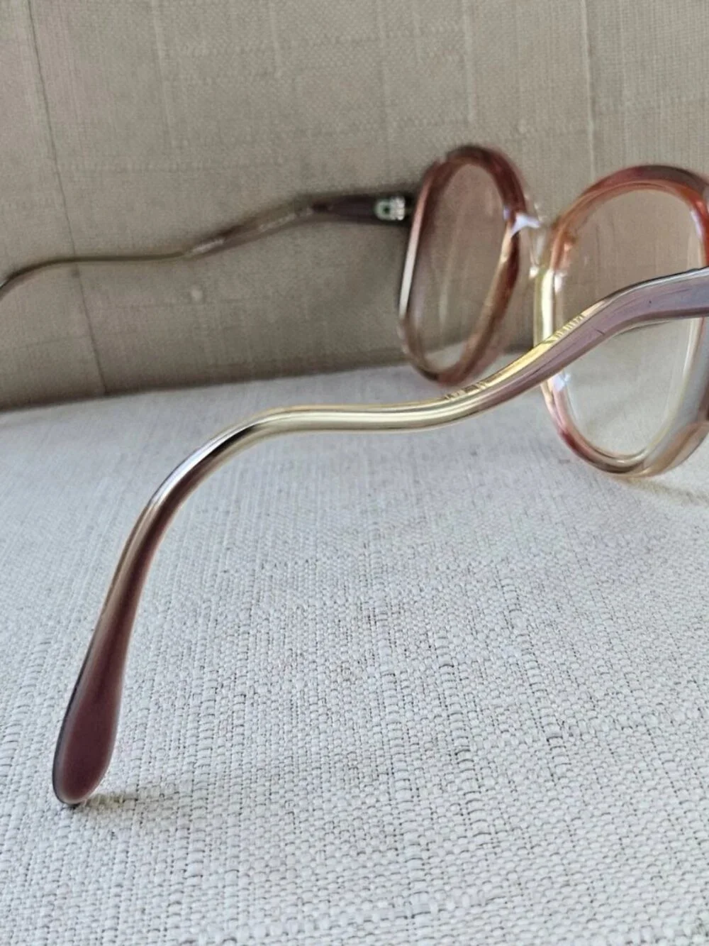 Vintage Liberty Women Eyeglasses Frame Kasper Eye Wear Wavy Temple Glasses